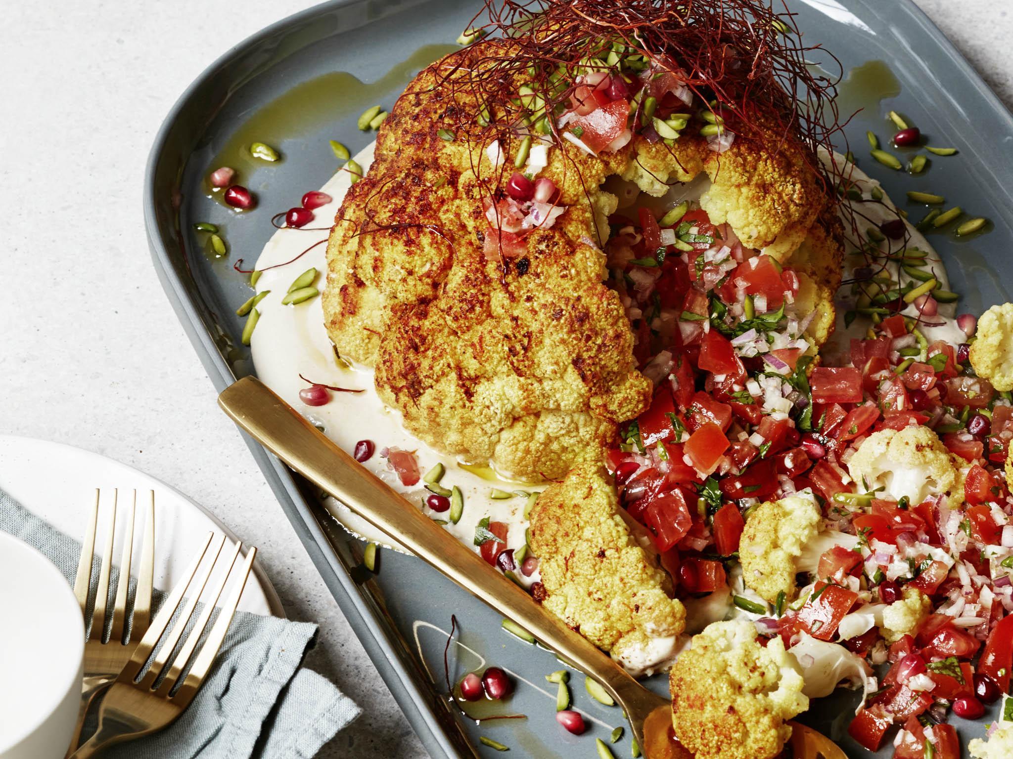 Away and boil yer head: but only if you don’t have time to slow-roast the whole cauliflower for this showstopping dish!