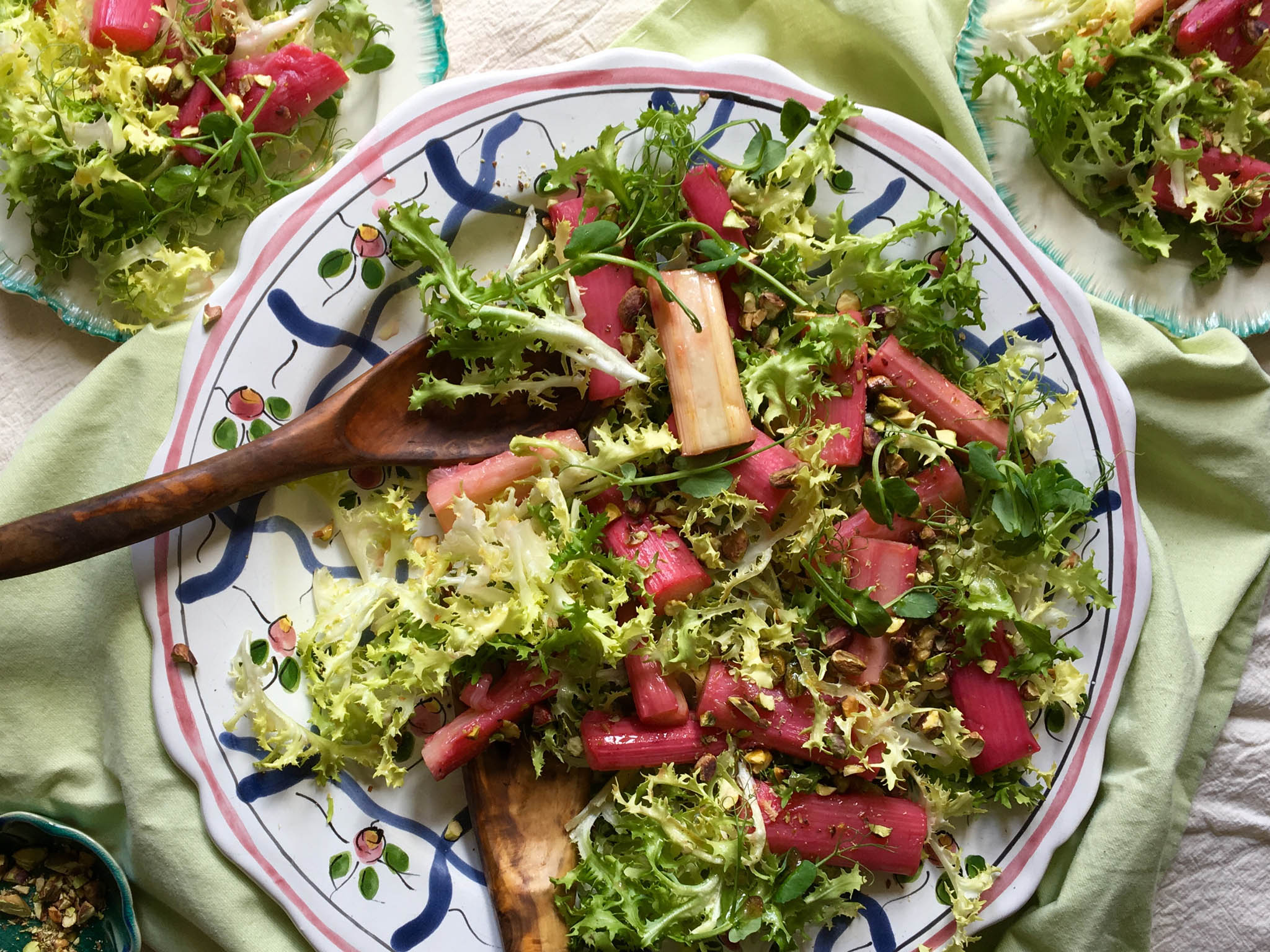 You can always add goats cheese or prosciutto to this vegan salad for a different take