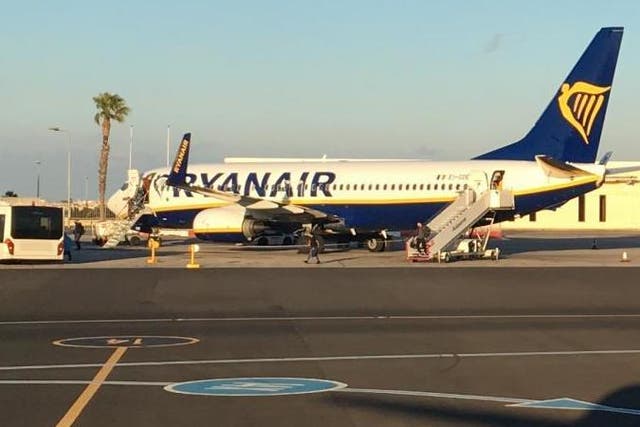 Late show? Ryanair Boeing 737 at Malta airport