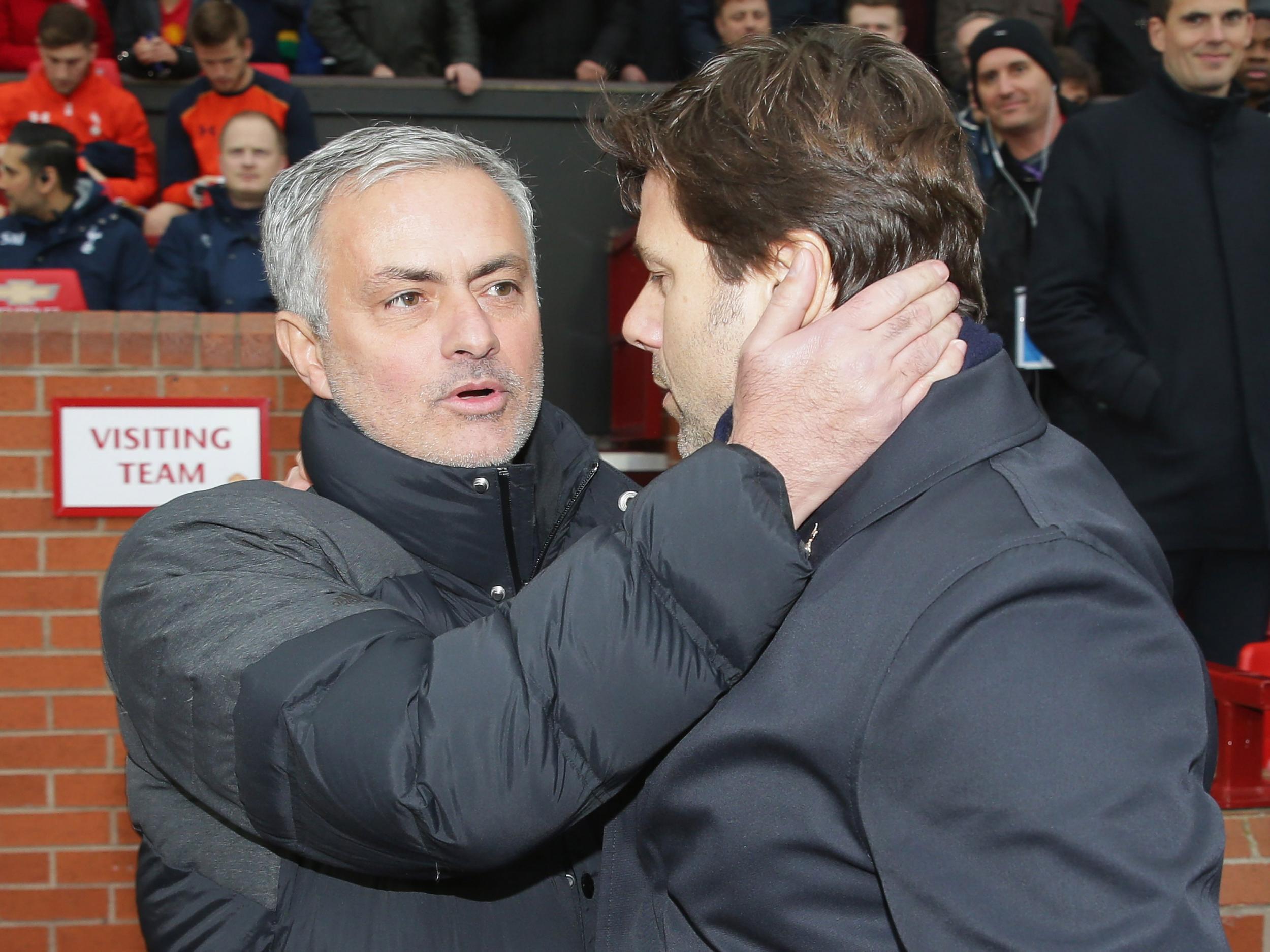 Jose Mourinho and Mauricio Pochettino meet in the FA Cup semi-finals next month