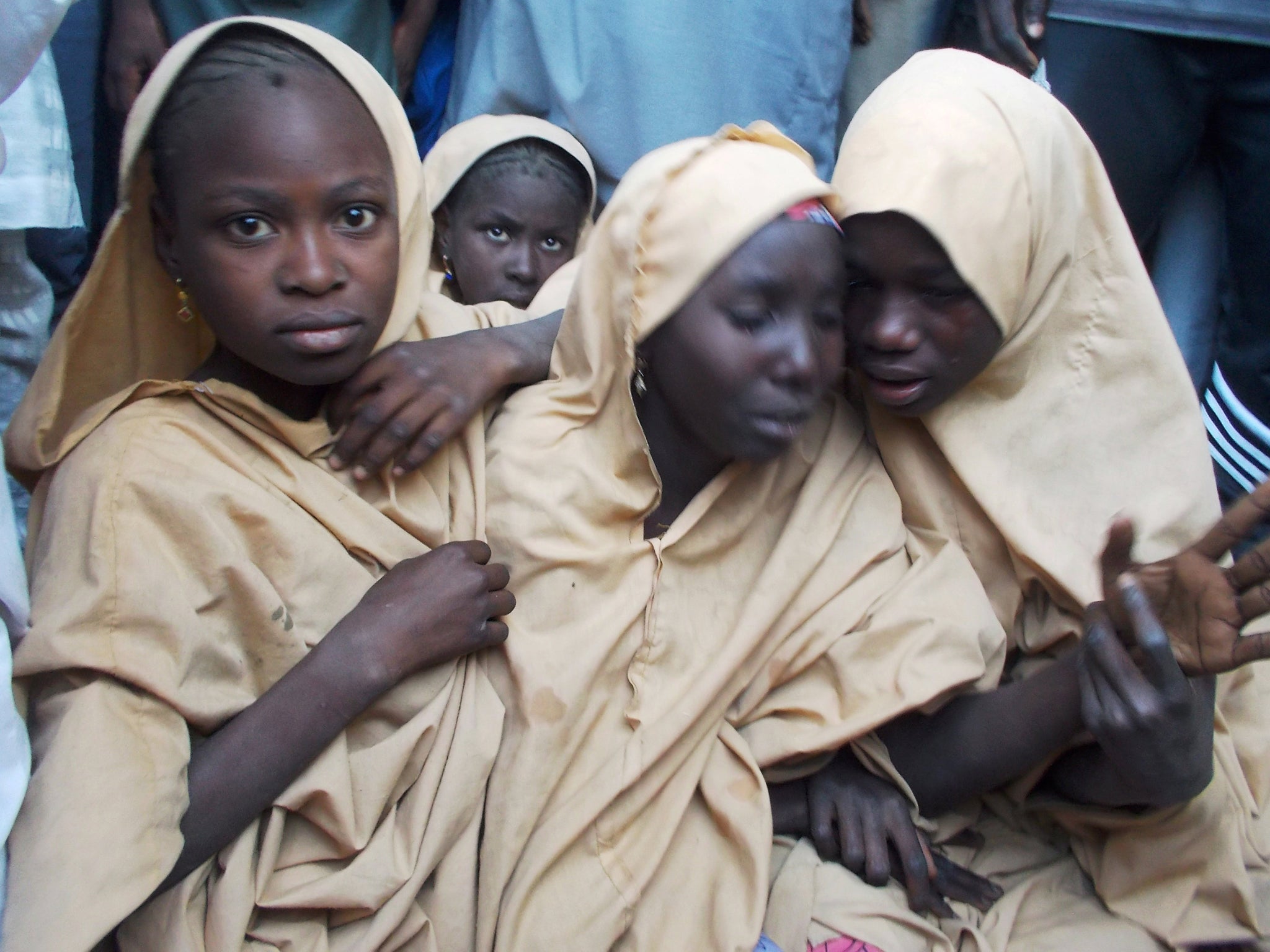 Some of the newly released Dapchi schoolgirls