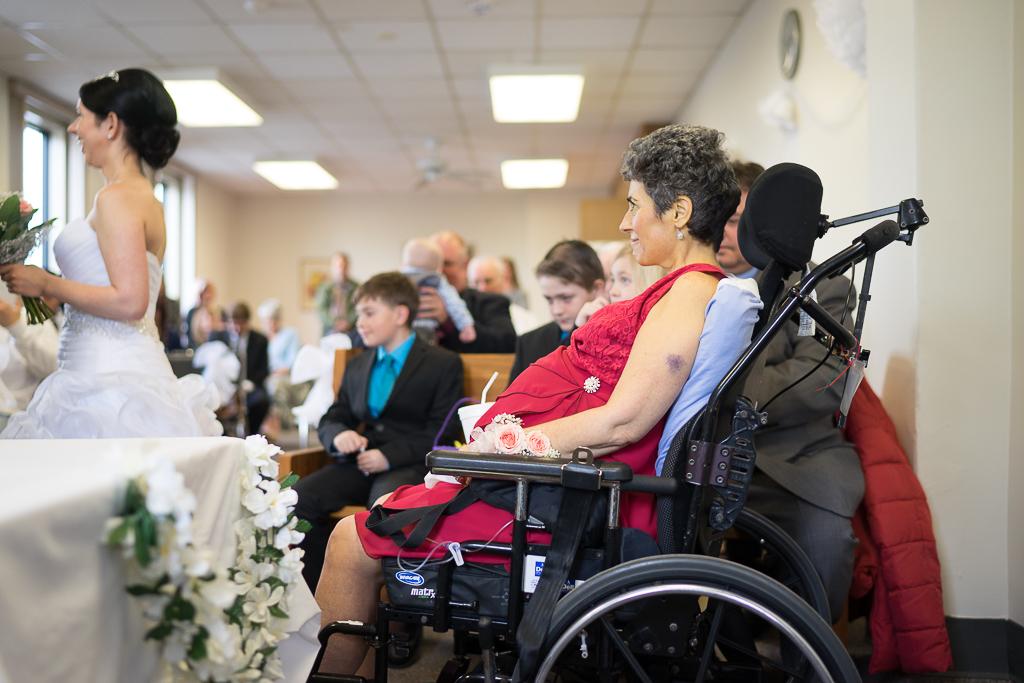 The bride's mother was able to make the ceremony (Wendy Teal Photography)