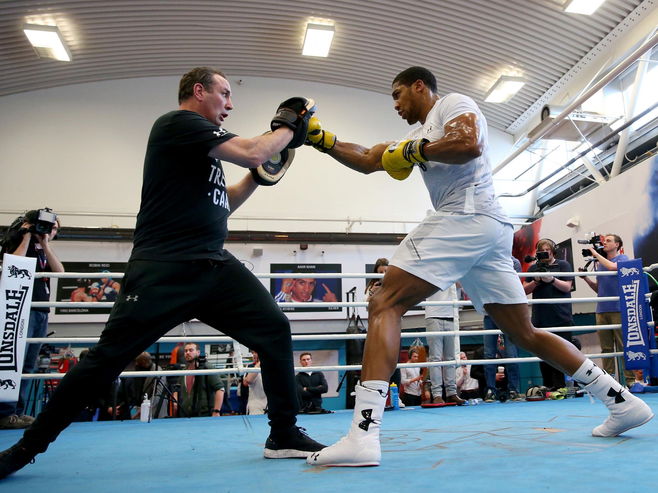 Joshua is dialling up his preparations for Parker