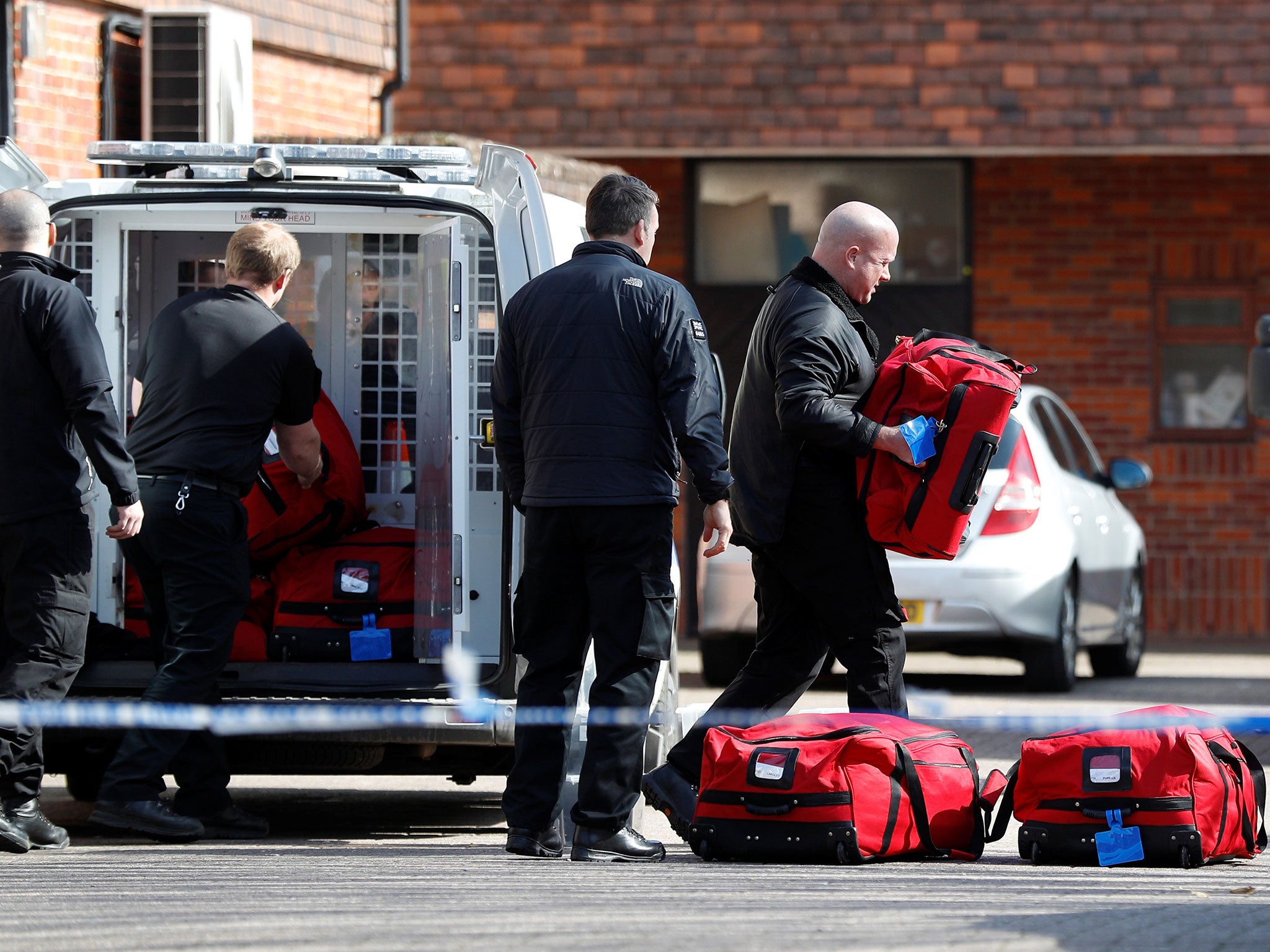 Inspectors from the Organisation for the Prohibition of Chemical Weapons (OPCW) arrive to begin work at the scene of the nerve agent attack (Reuters/Peter Nicholls)