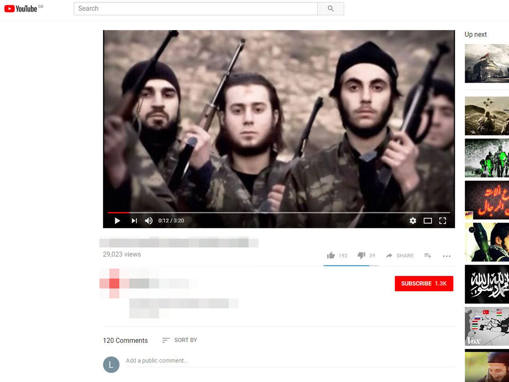 A version of one of the Isis nasheeds that inspired the Parsons Green attacker remained on YouTube with more than 30,000 views at the time of writing