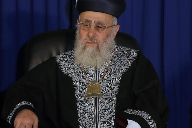 Rabbi Yitzhak Yosef's office said he was citing a passage from the Talmud