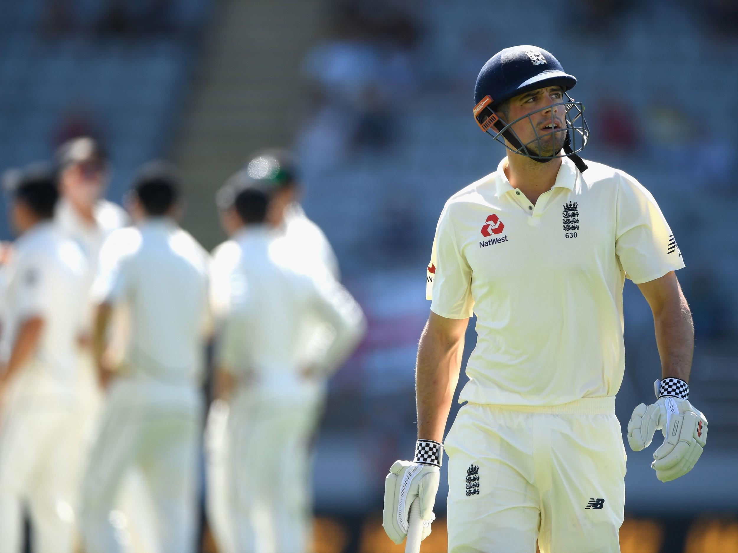 Cook was the first man to depart but he was soon joined by the rest of his teammates