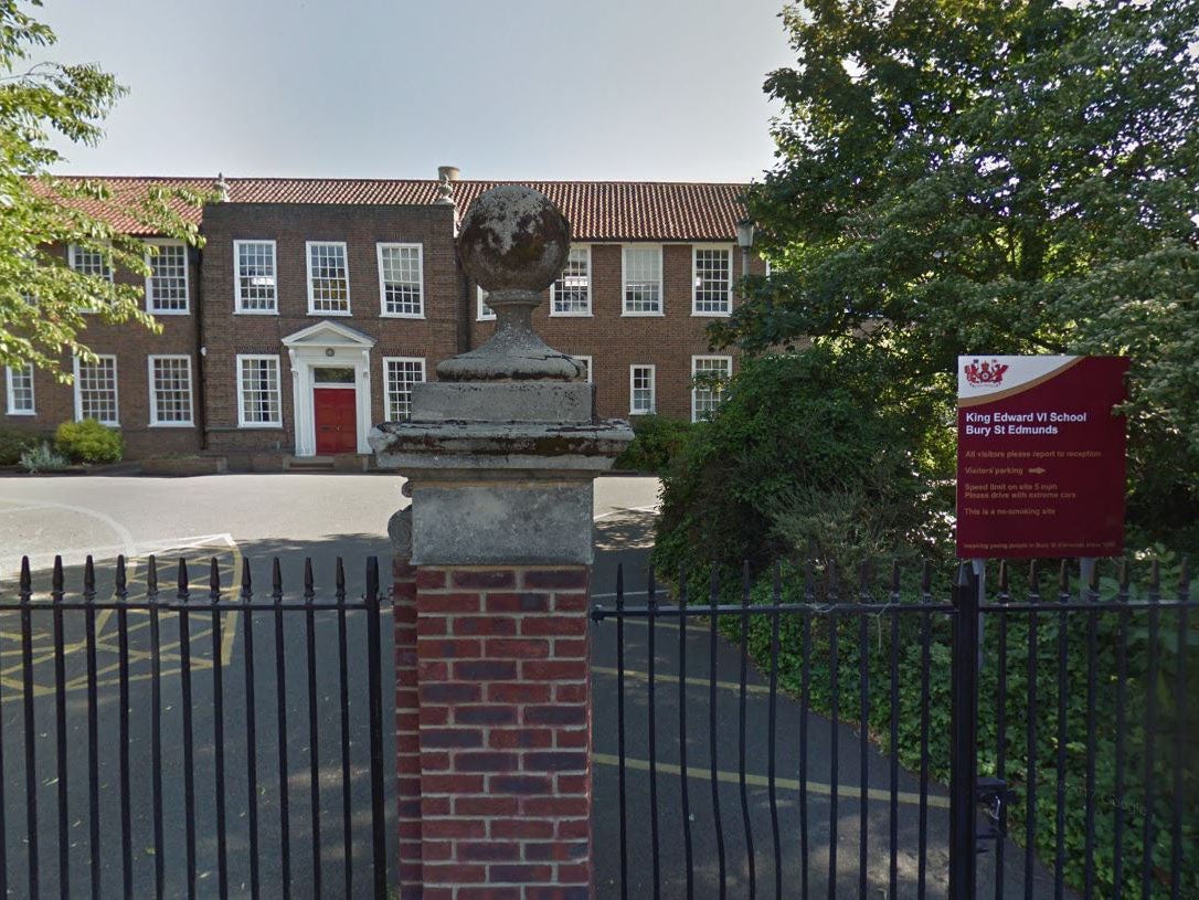 Ian Stuart allegedly sent messages to pupils at King Edward VI School in Bury St Edmunds