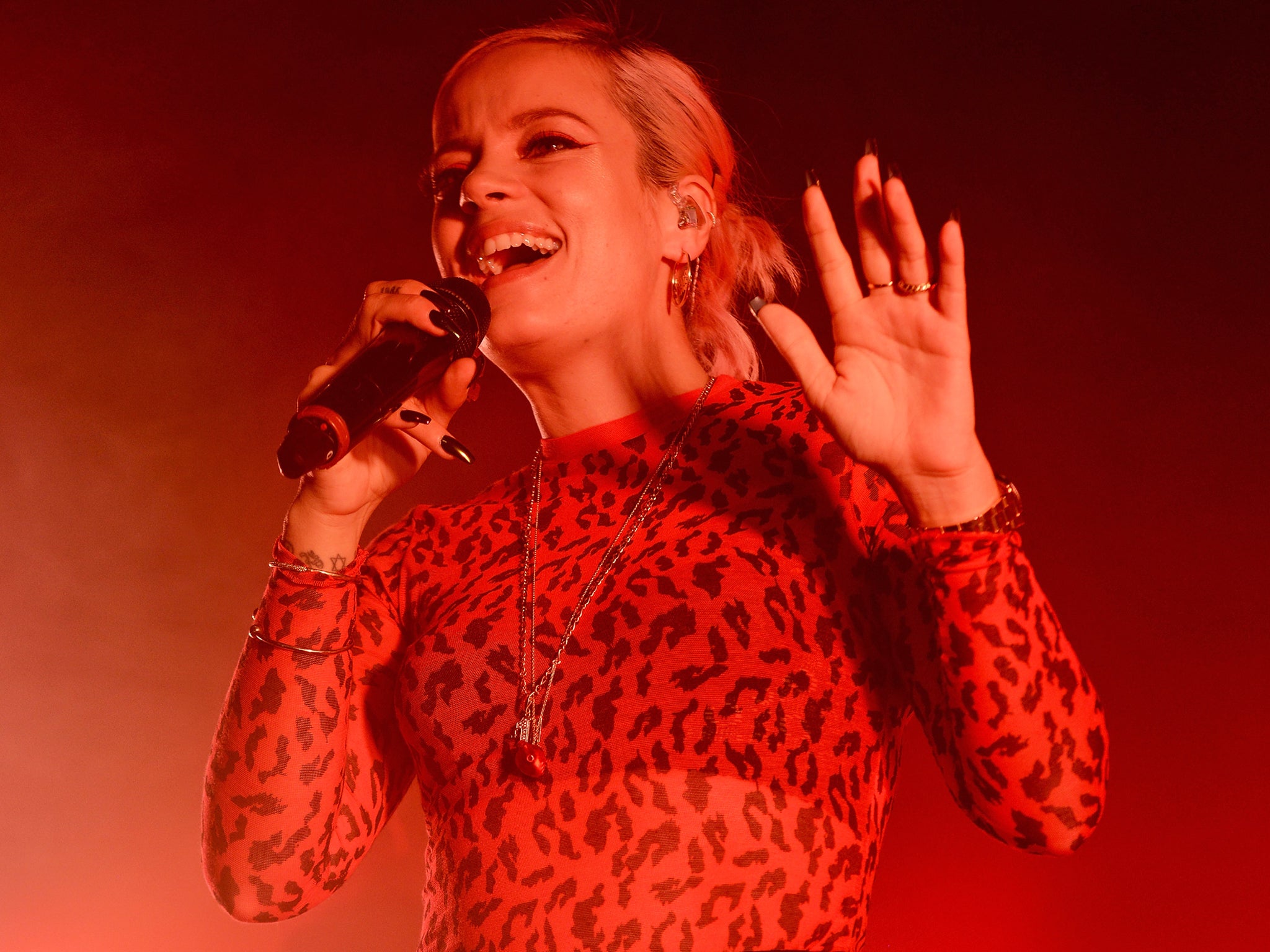 Lily Allen performs at The Dome