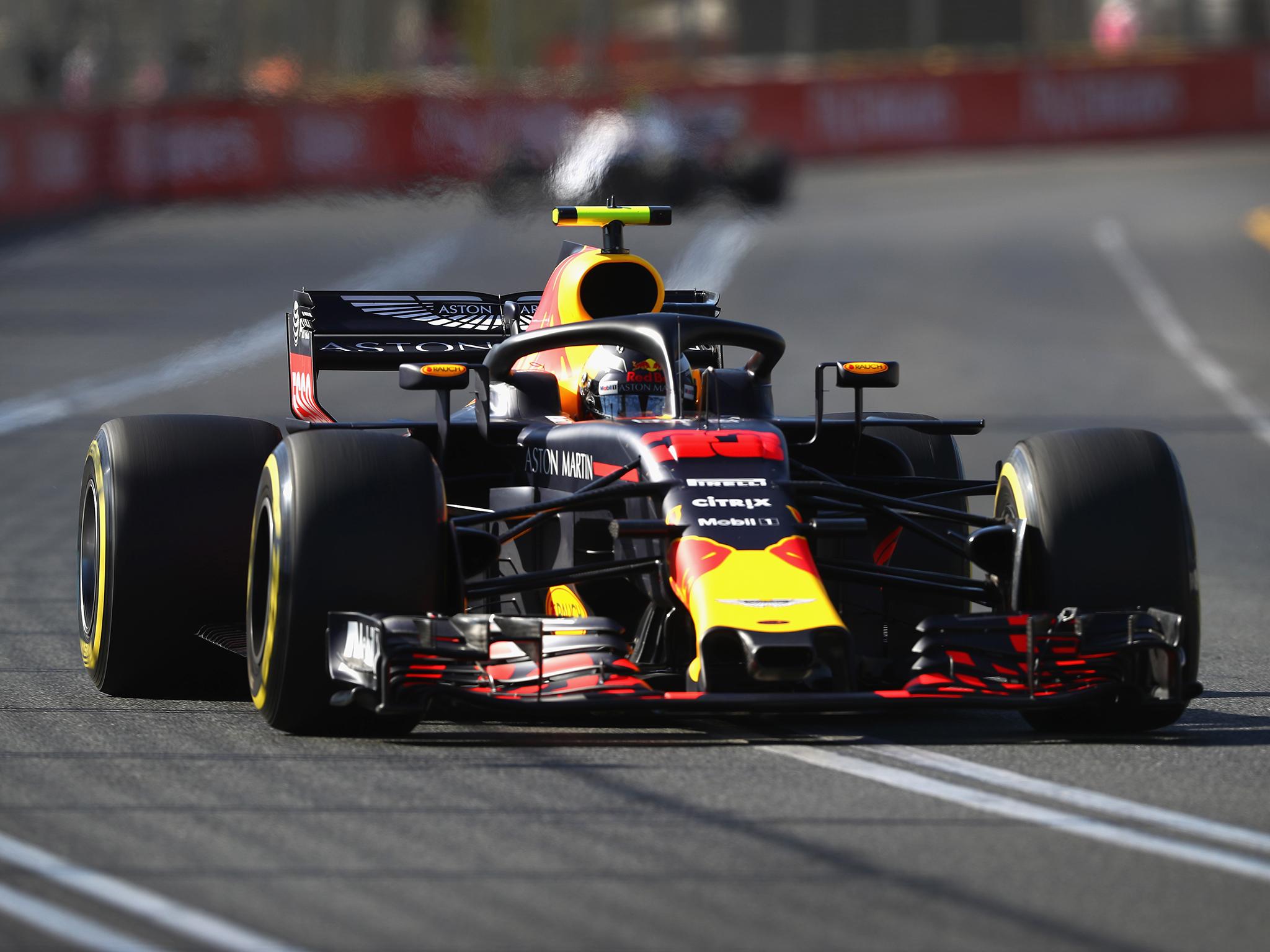 Verstappen finished practice in second behind Hamilton