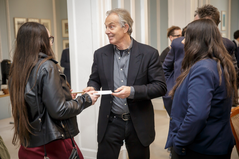 Tony Blair talks to students (Tim Ireland, King’s College London)