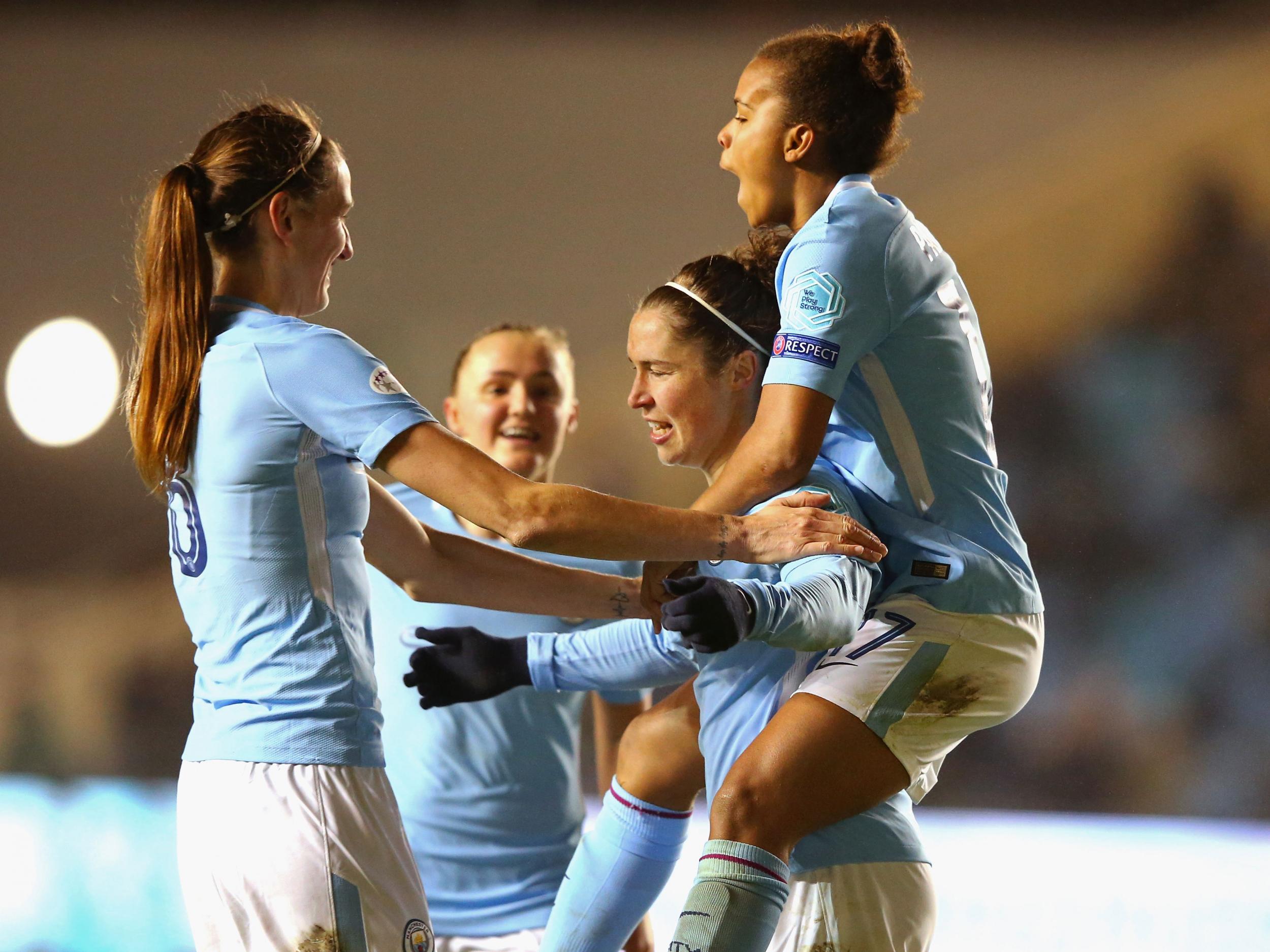 Manchester City have one foot in the Women's Champions League semi-finals