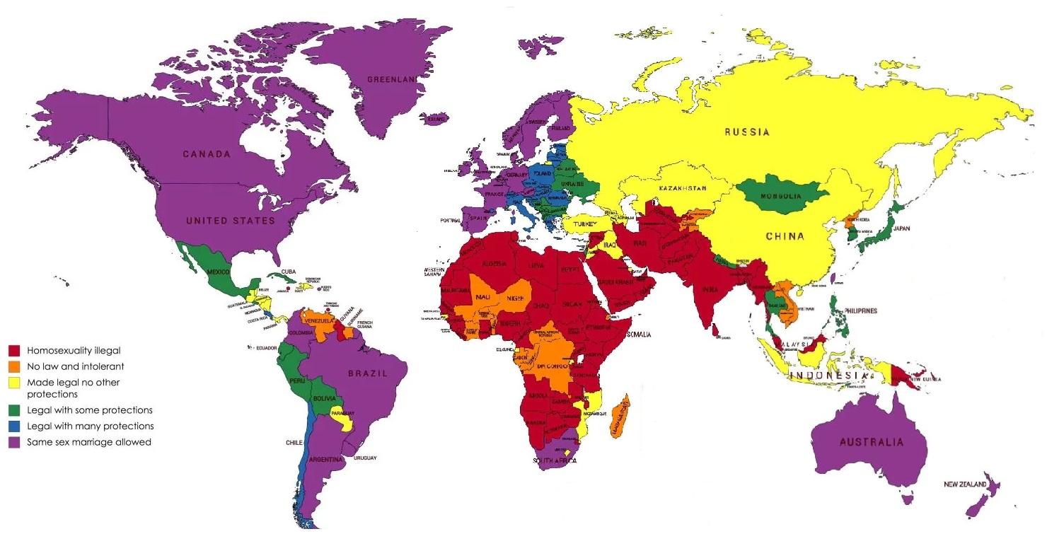 Where You Should Avoid Travelling If You’re Lgbt Mapped