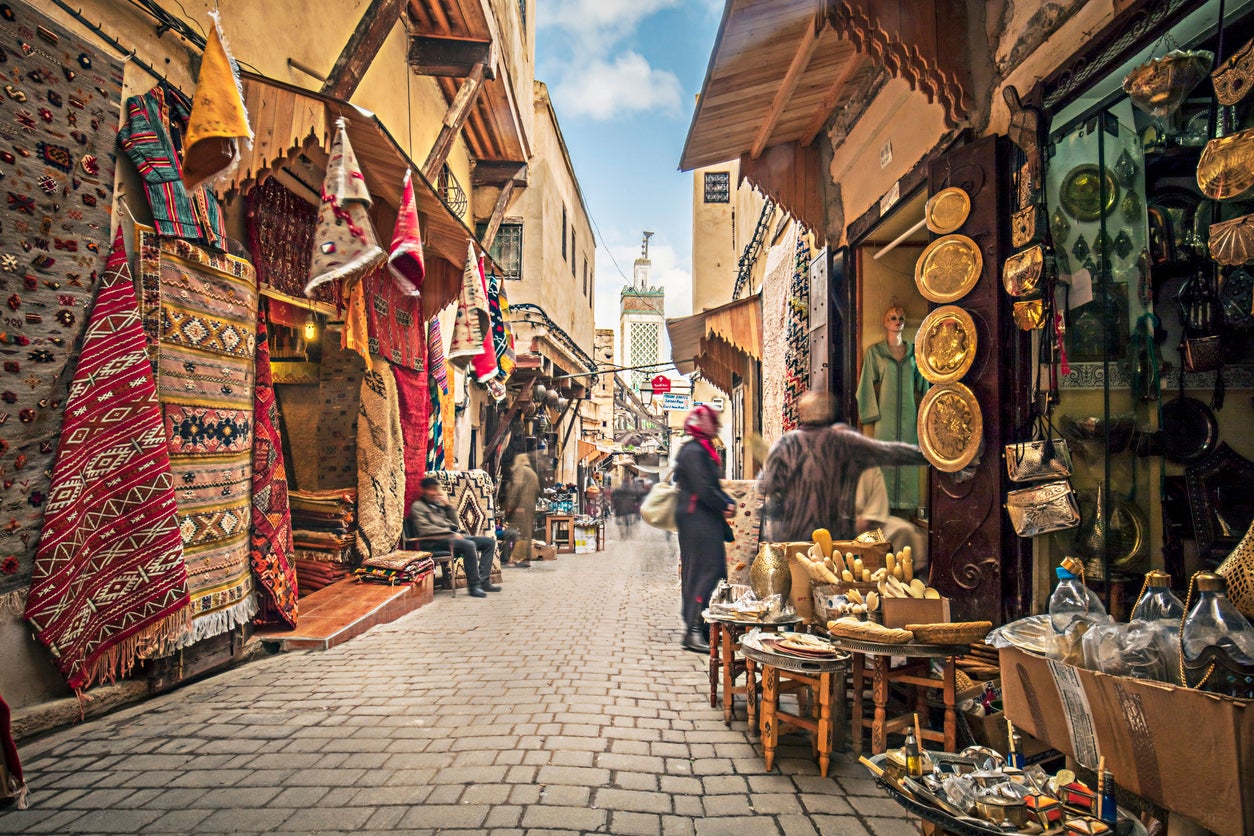 Dive into Fez's souks for traditional trinkets