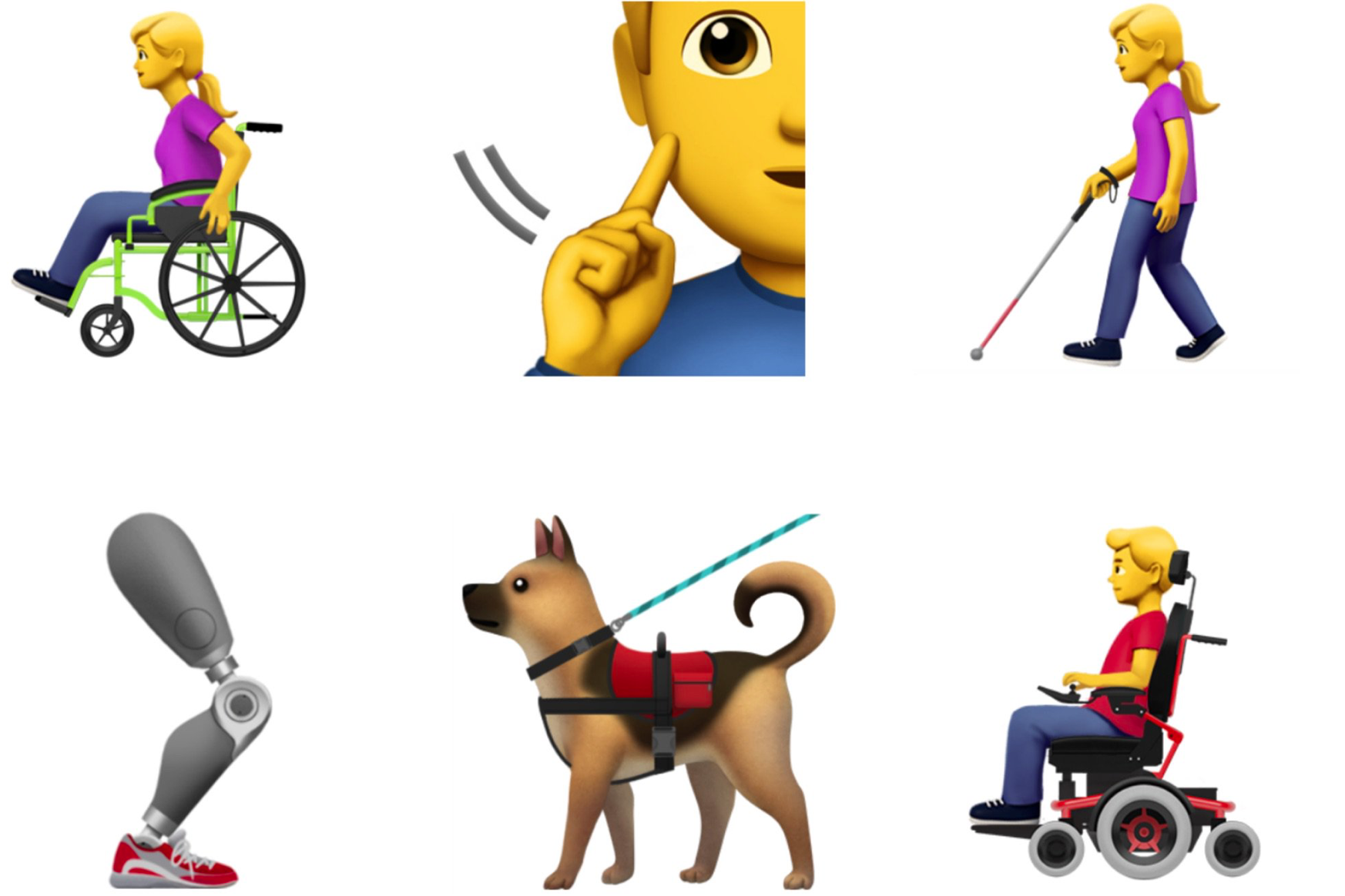 Apple has proposed new "accessibility emojis" (Emojipedia)