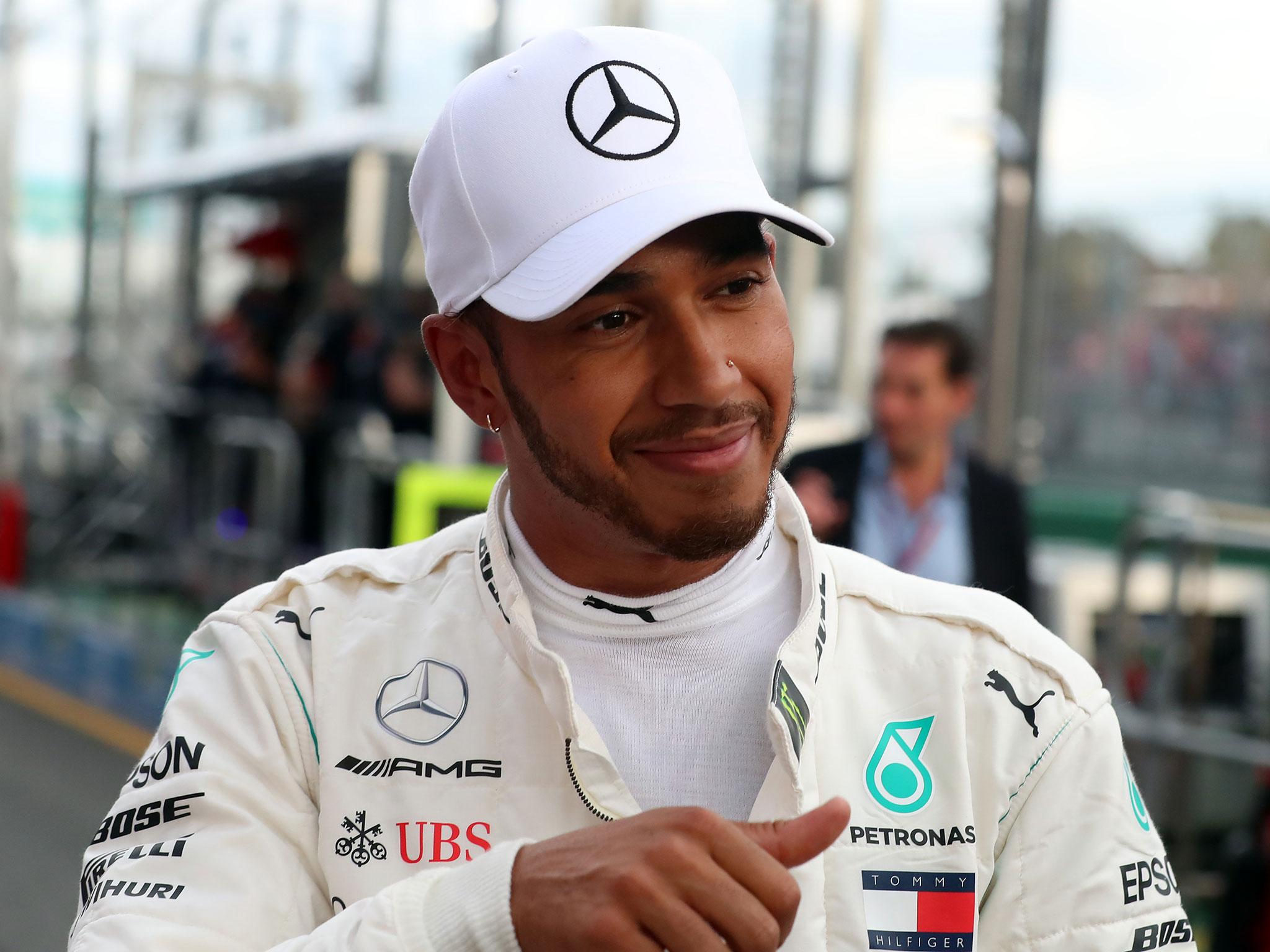 Hamilton was in good spirits after producing close to the 'perfect lap'