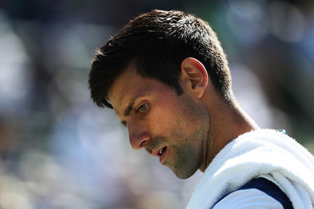 Novak Djokovic was beaten 6-3 6-4 by Benoit Paire