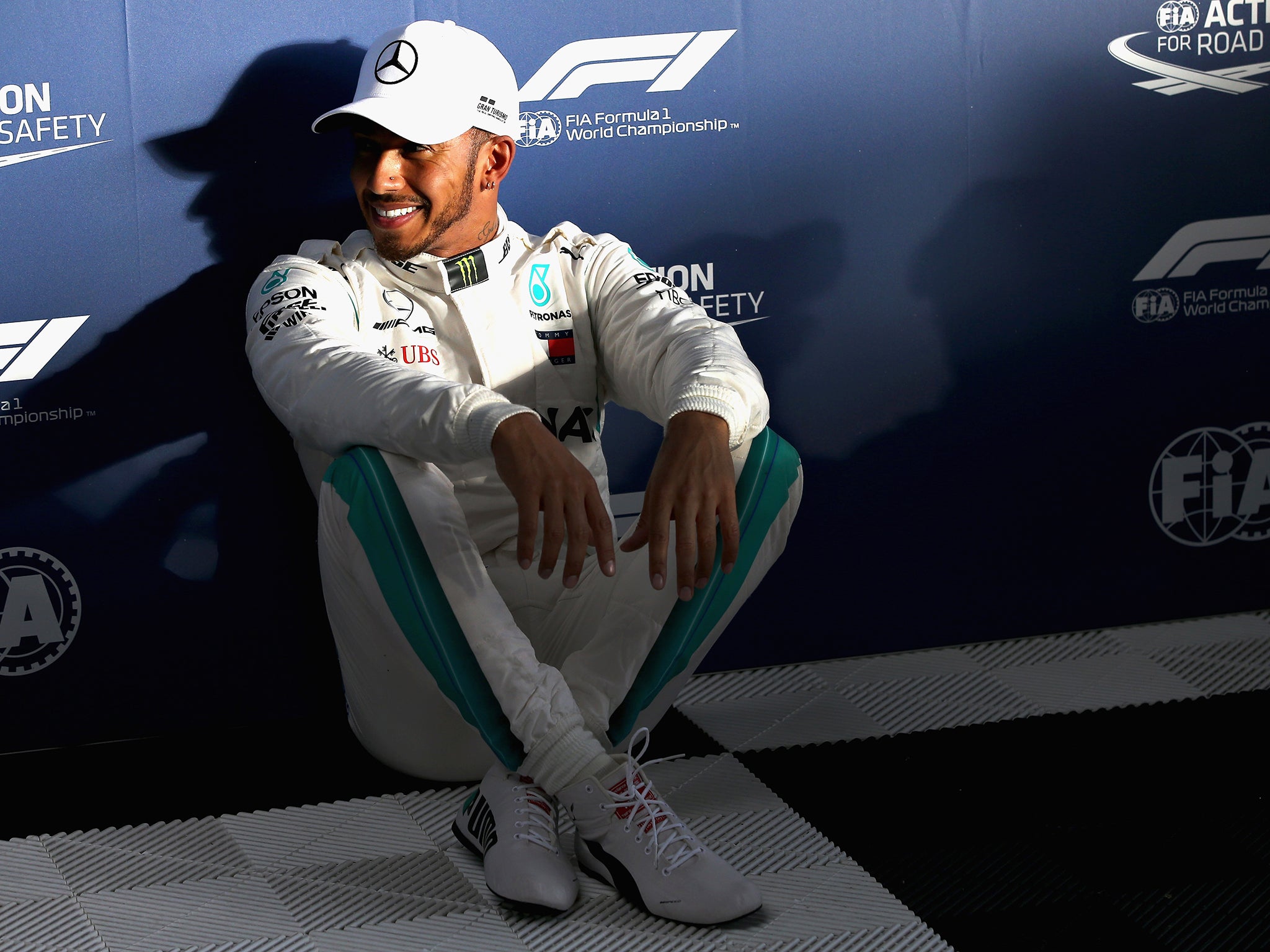 Lewis Hamilton is not giving much away with regards to ongoing contract talks