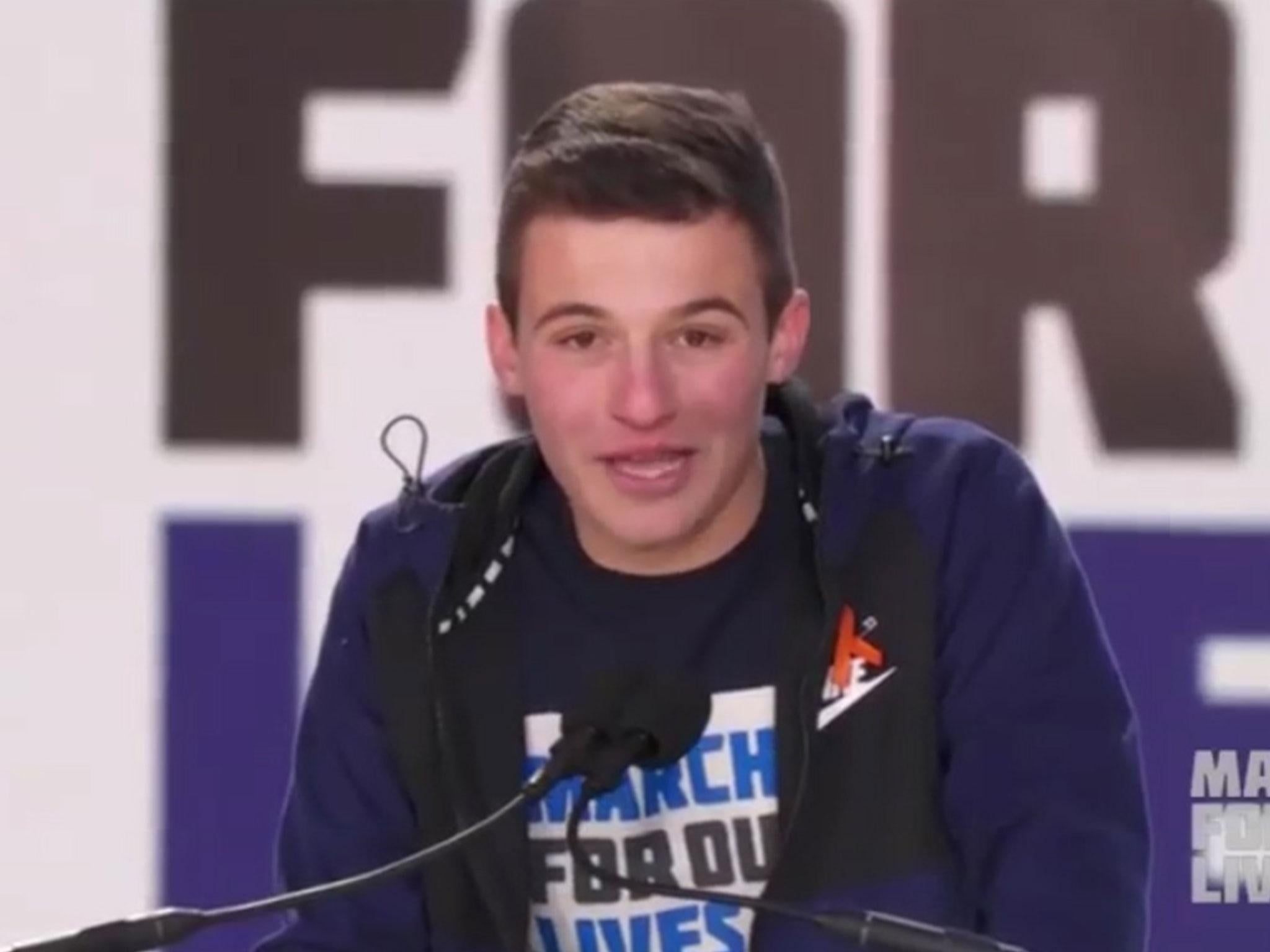 Cameron Kasky co-founded the student-led gun violence prevention advocacy group Never Again MSD
