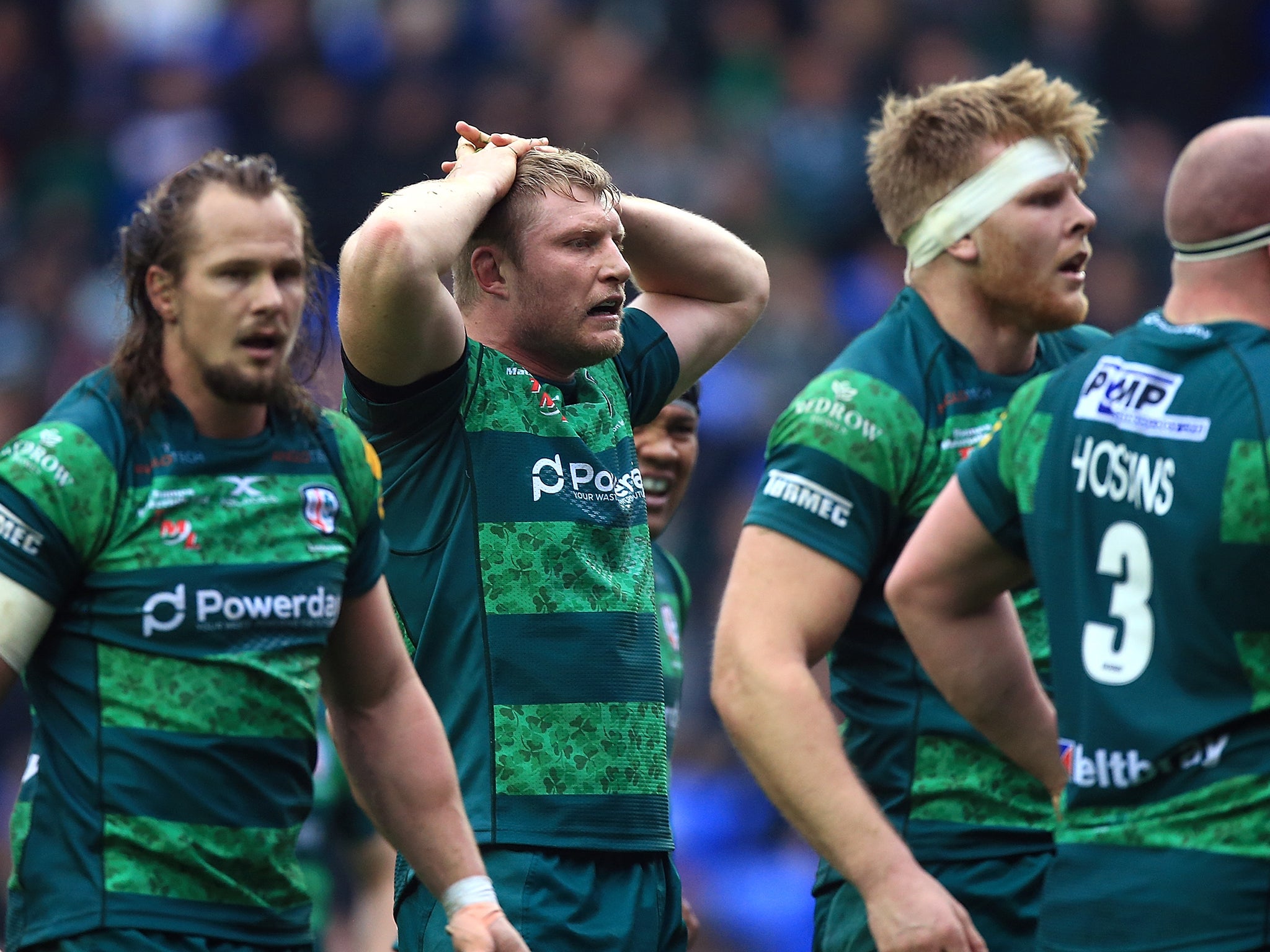 London Irish remain 10 points adrift at the bottom of the Premiership table