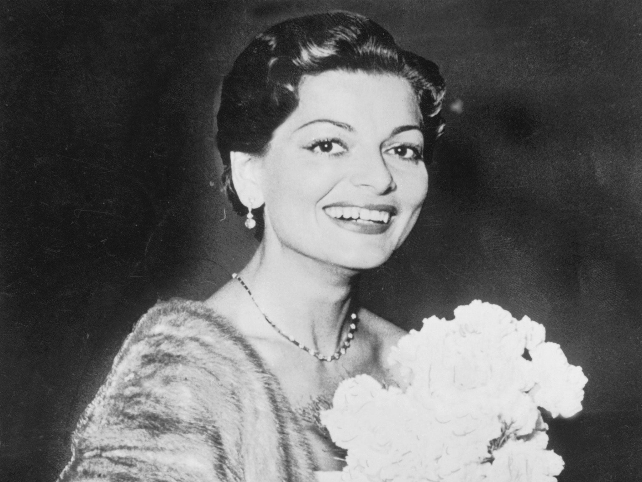 Lys Assia shortly after winning the very first Eurovision Song Contest with her song 'Refrain'
