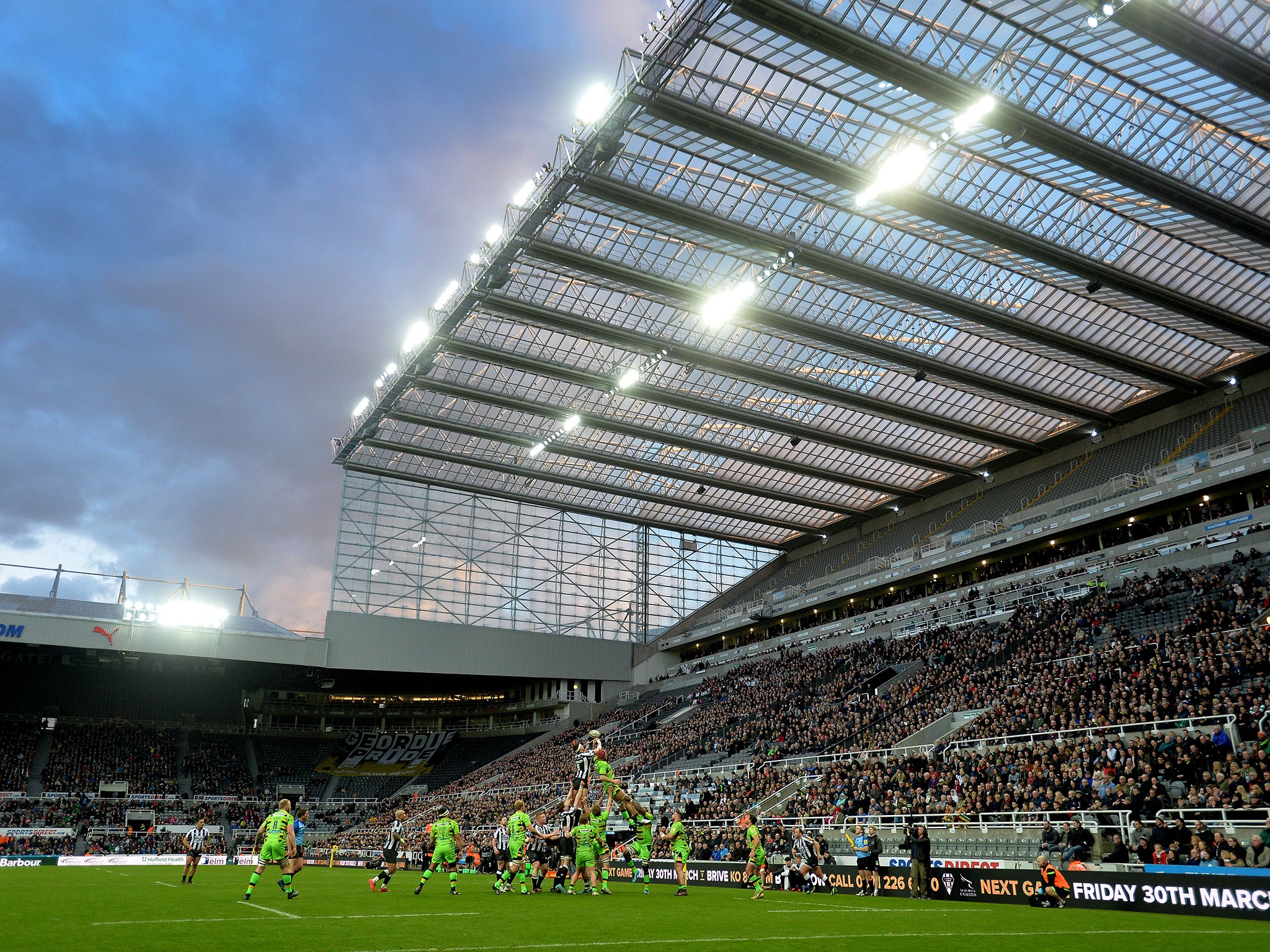 30,174 fans watched the match to set a new record for a Newcastle home attendance