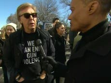 McCartney remembers Lennon at New York gun control rally