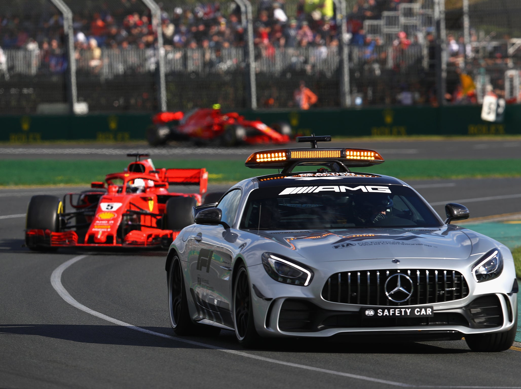 The safety car changed the race