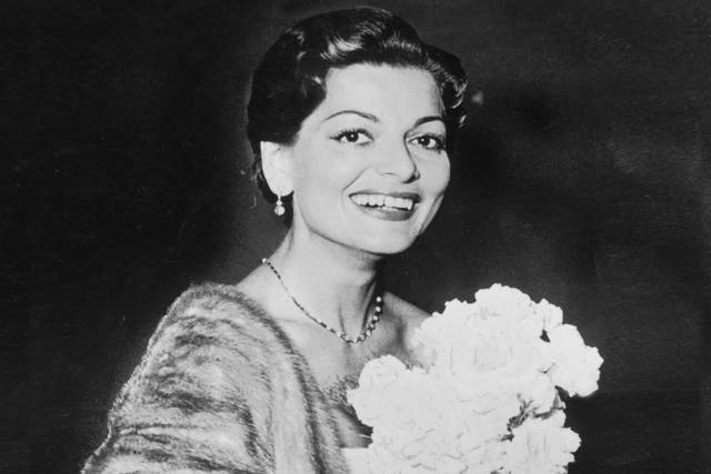 Lys Assia, shortly after winning the very first Eurovision Song Contest with her song 'Refrain' in 1956.