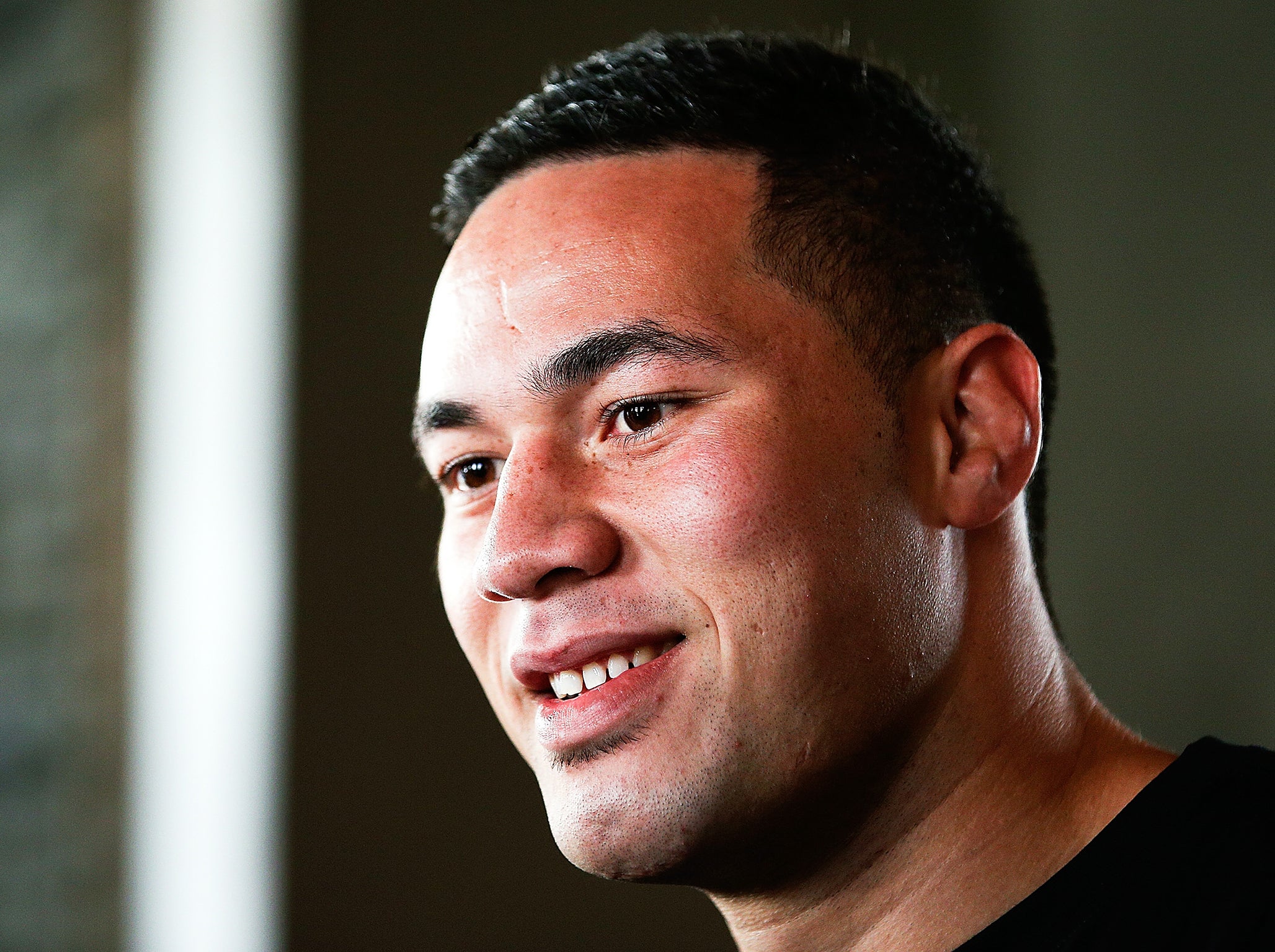 Joseph Parker in 2013, ahead of his sixth professional fight