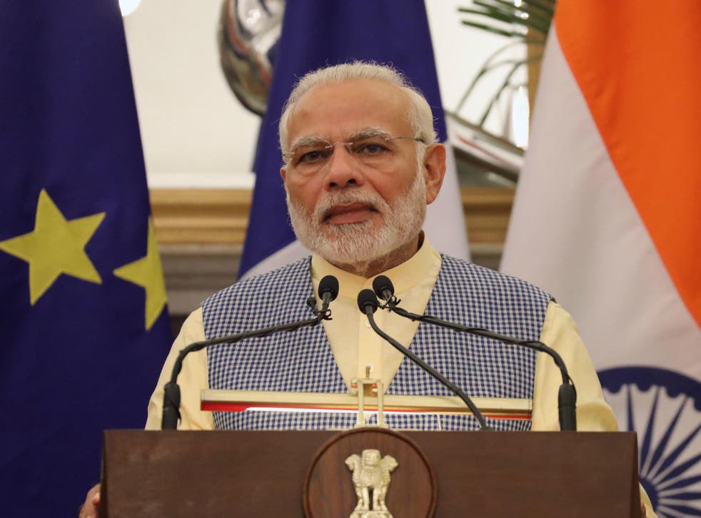 Indian Prime Minister Narendra Modi has been accused of data mining through his office's official smartphone app