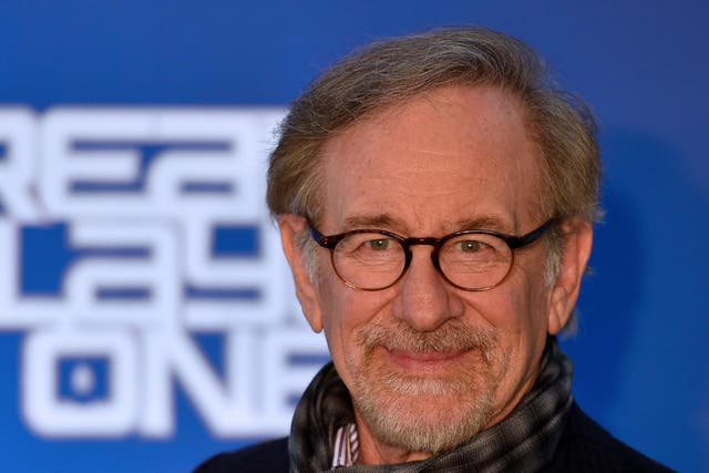 Spielberg at the premiere of his latest film, Ready Player One