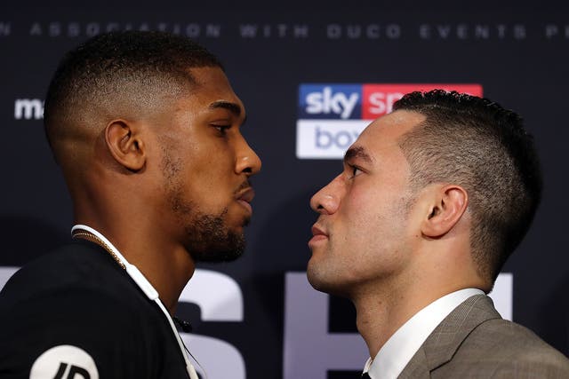 Anthony Joshua and Joseph Parker fight on March 31