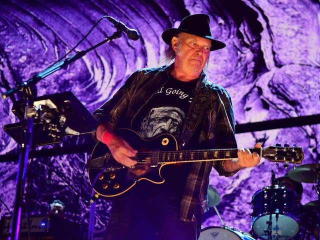 Neil Young performs during  2017 Farm Aid
