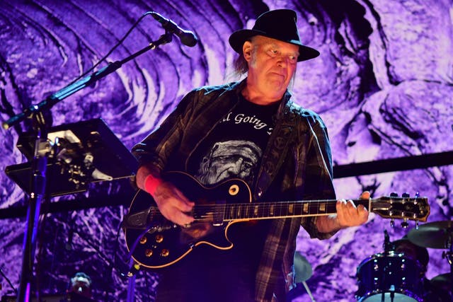 Neil Young performs during  2017 Farm Aid
