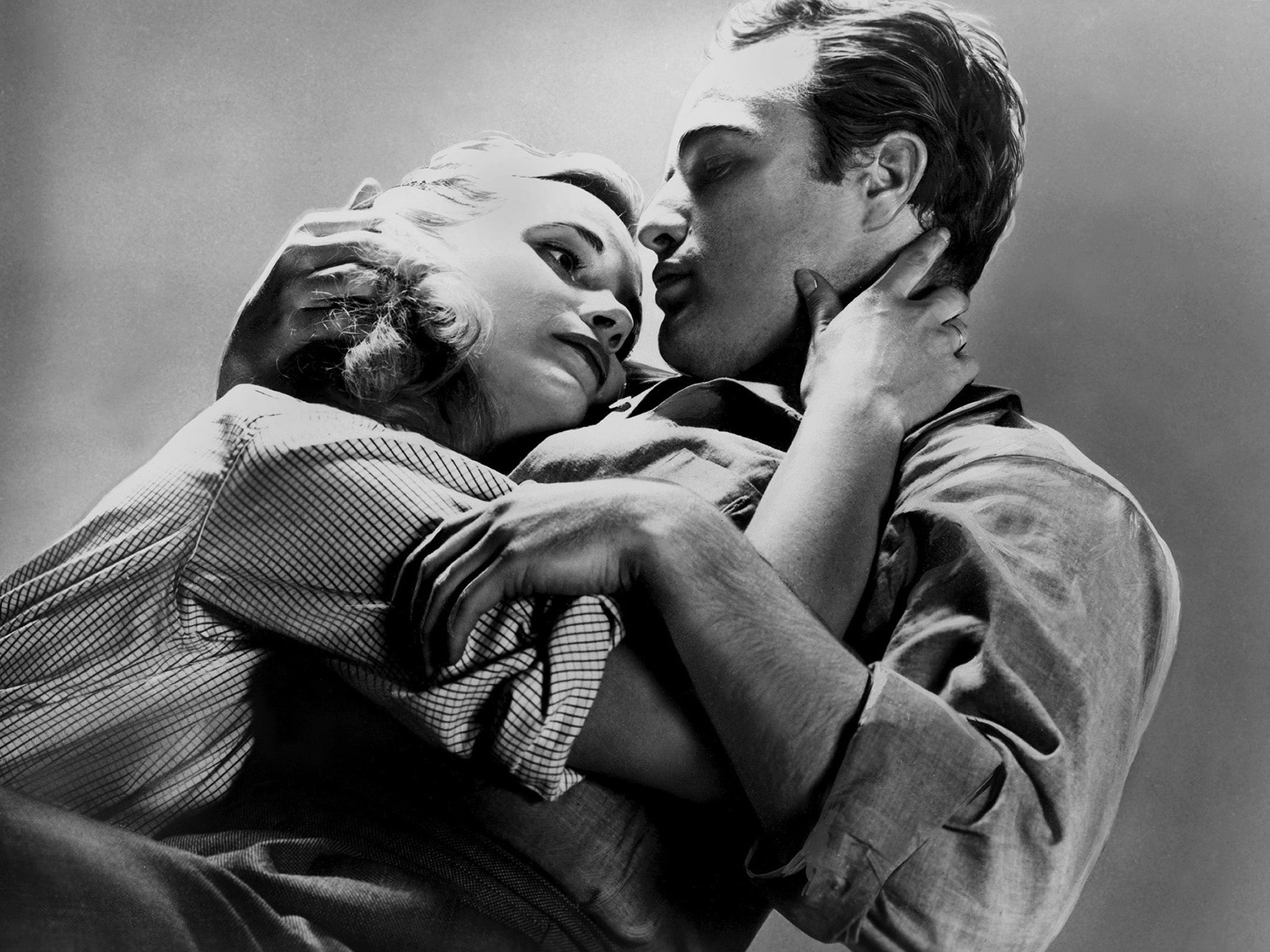 Talking the talk: Marlon Brando (with co-star Eva Marie Saint) went for the natural vocal delivery in ‘On the Waterfront’