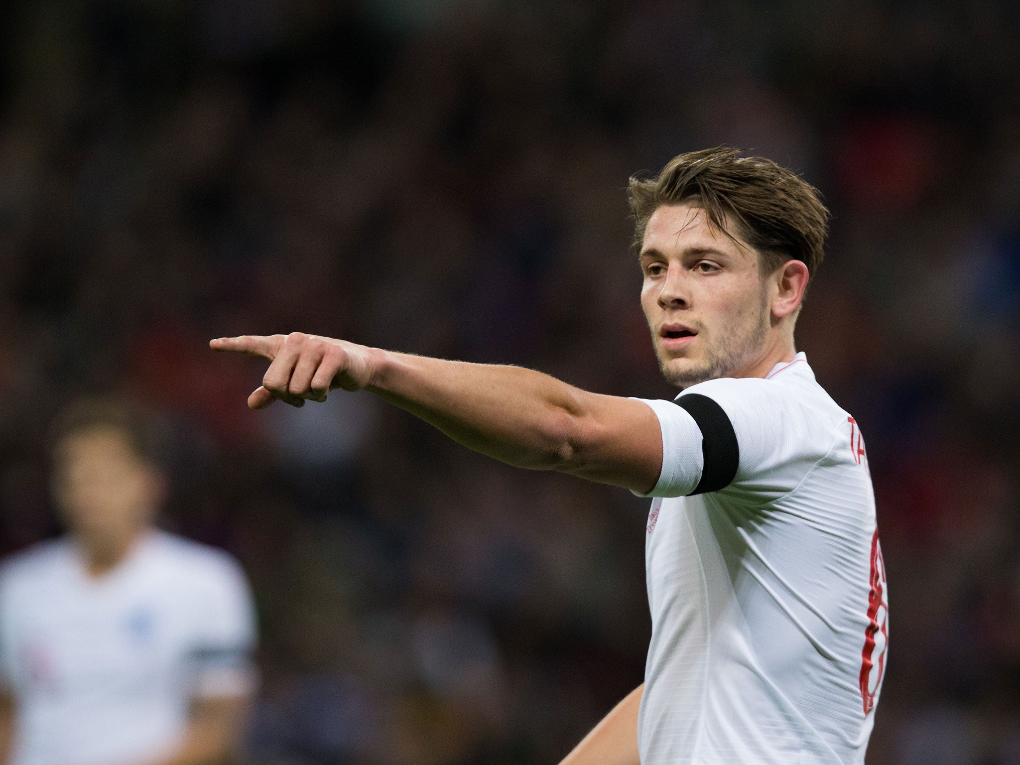 James Tarkowski made his debut for England