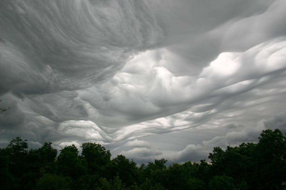 Asperitas cloud over Newtonia, Missouri. The formation was internationally recognised after campaigning from the Cloud Appreciation Society
