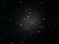Scientists discover distant galaxy with no dark matter