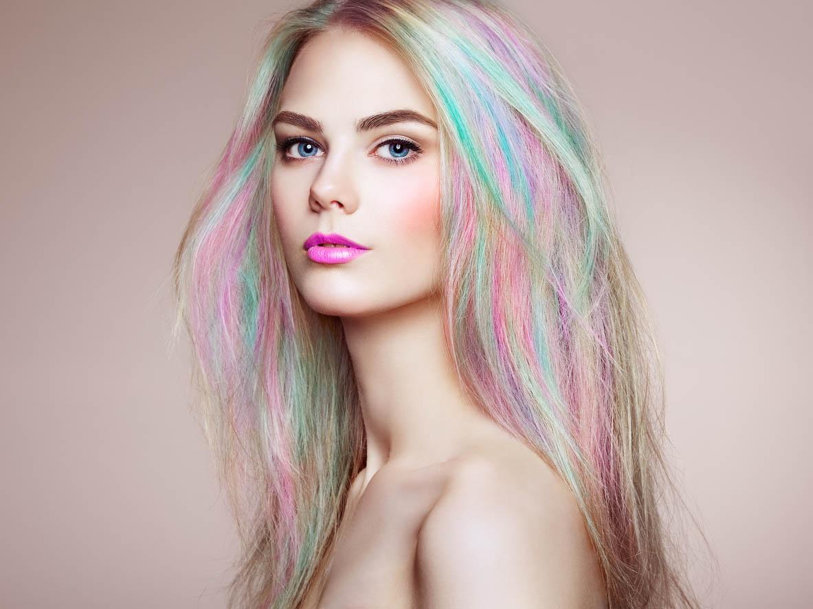 Steeped in fantasy, rainbows, iridescence and glitter, this is a trend that’s all about making a statement