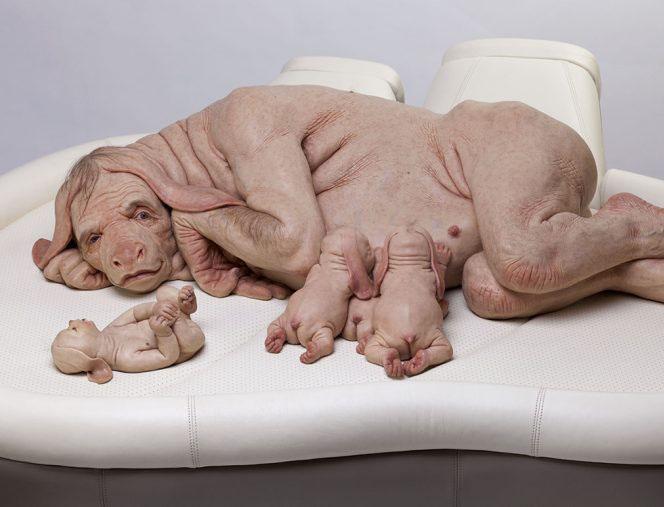 Piccinini’s ‘The Young Family’ visualises scientific developments in genetic modification