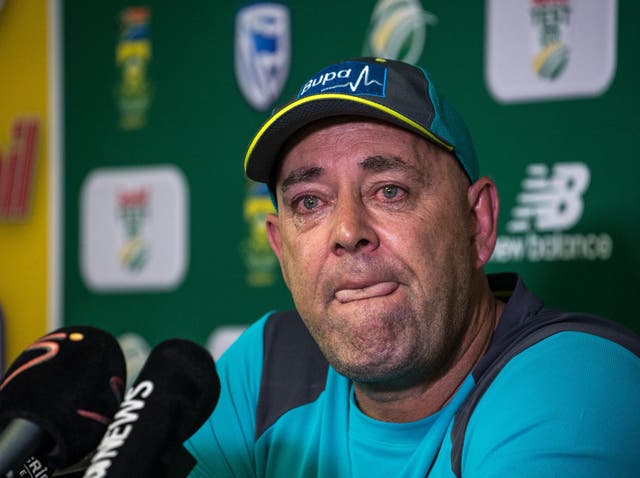 Darren Lehmann broke down in tears during his press conference