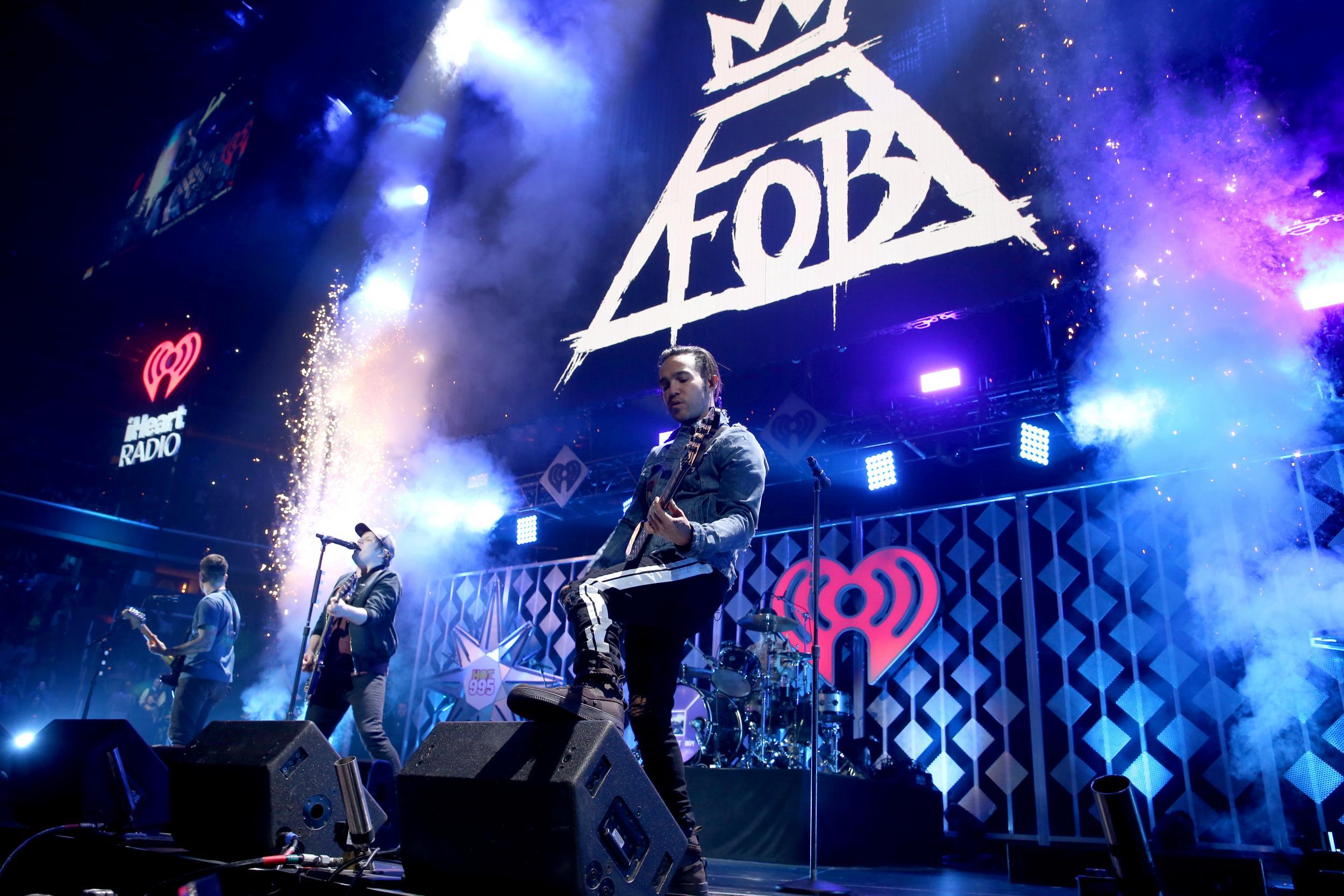 &#13;
Fall Out Boy performs at Jingle Ball 2017. Credit: Tasos Katopodis/Getty Images for iHeartMedia&#13;