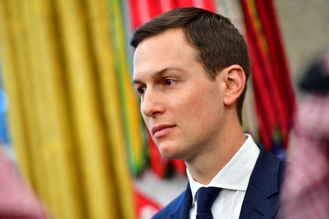 White House Advisor Jared Kushner, attends a meeting between President Donald Trump and the Crown Prince Mohammed bin Salman of Saudi Arabia