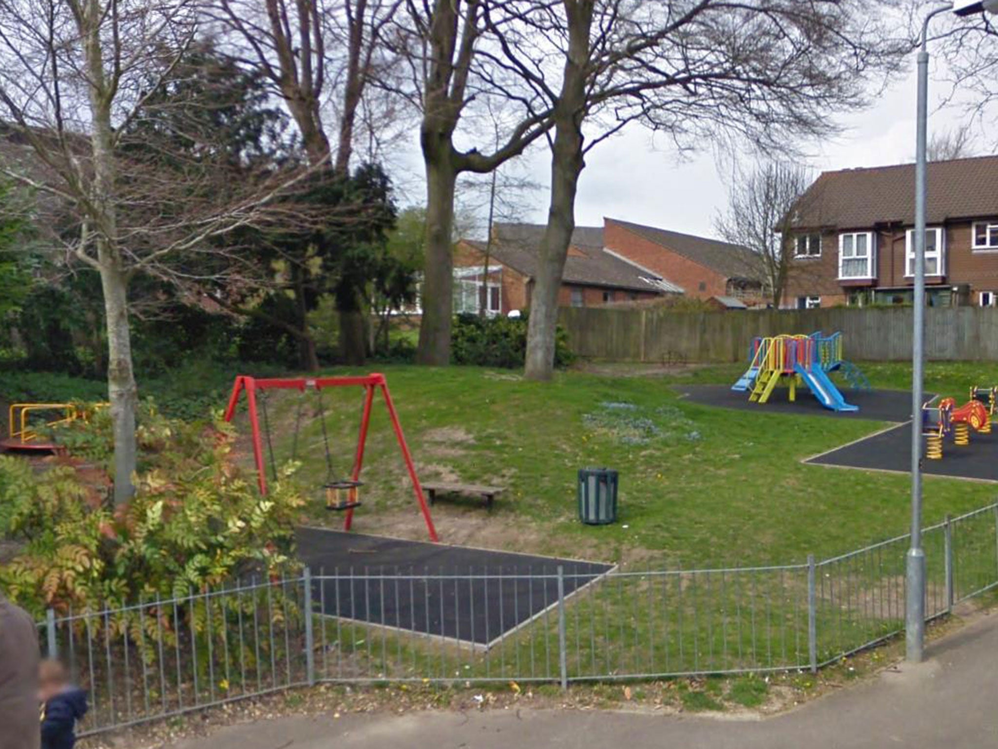 A children's play area in Montgomery Gardens, near Sergei Skripal's home in Salisbury, has been cordoned off by police