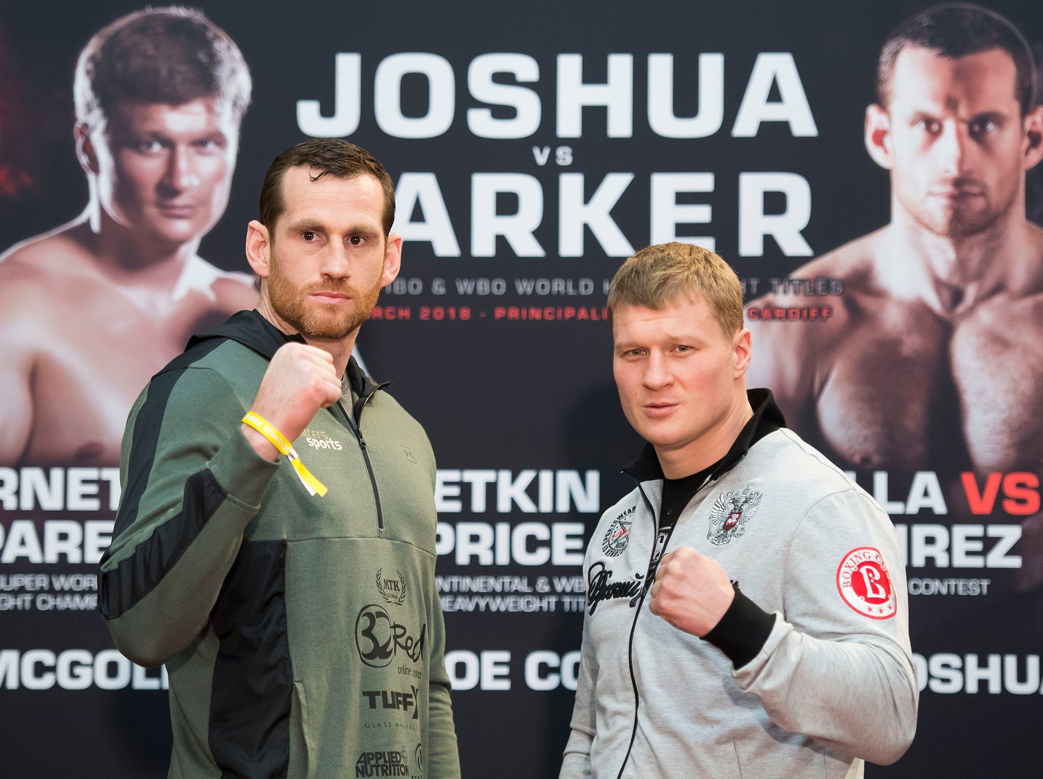 David Price (l) takes on Alexander Povetkin this weekend