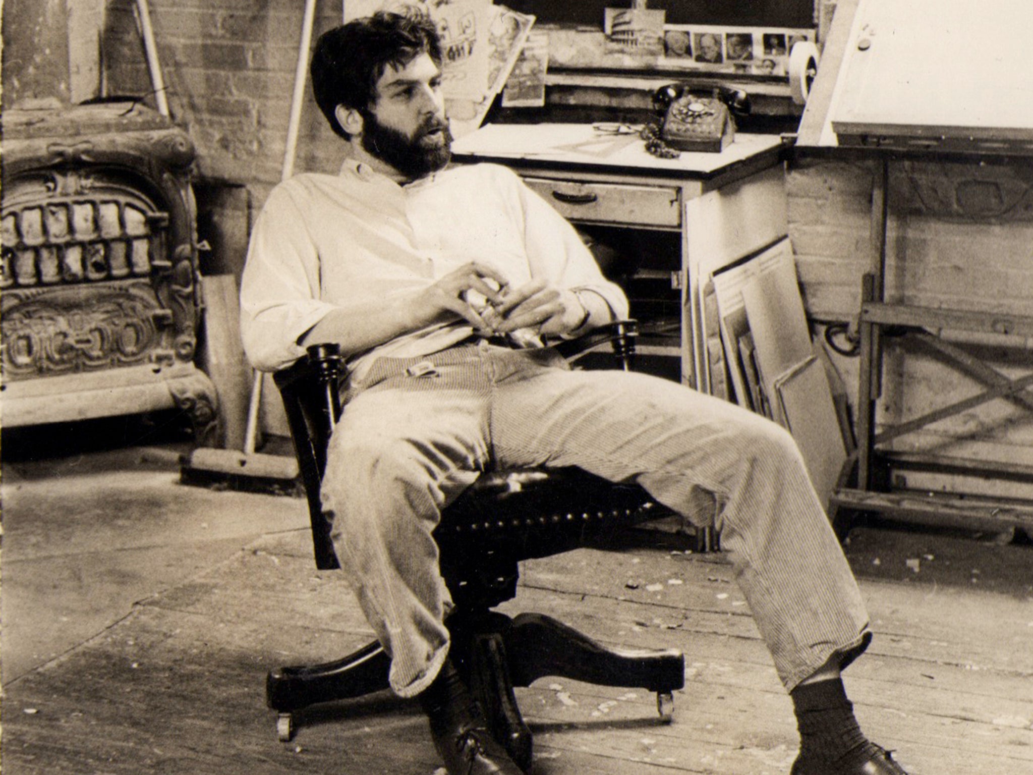 ‘What Bob did was create a style that just jumped off the page’: the illustrator in his Manhattan studio in 1968