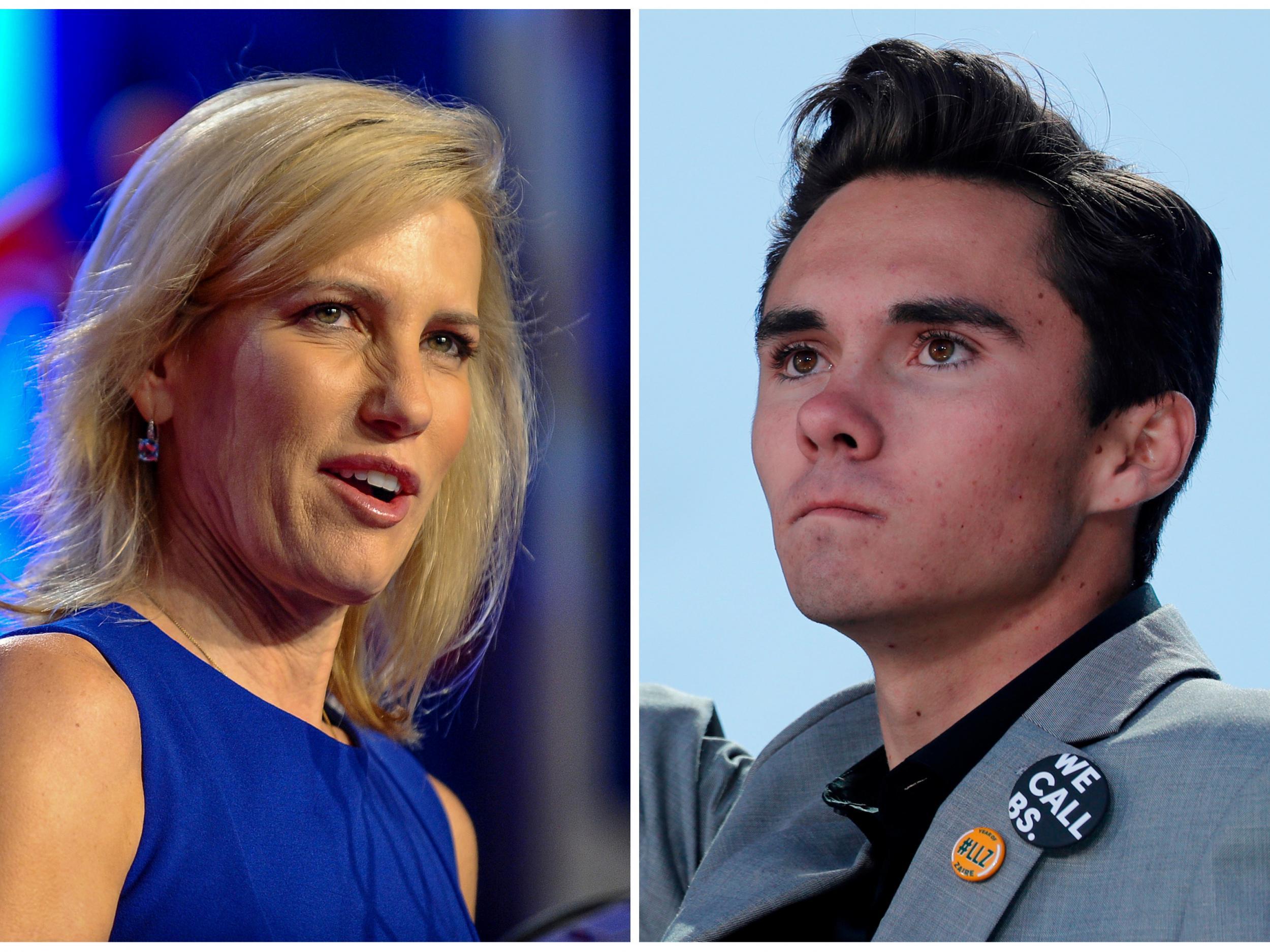 Laura Ingraham apologised to David Hogg for highlighting his college rejections