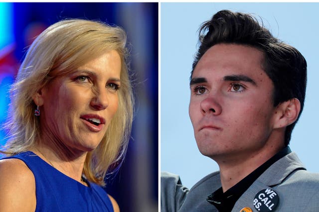 Laura Ingraham apologised to David Hogg for highlighting his college rejections