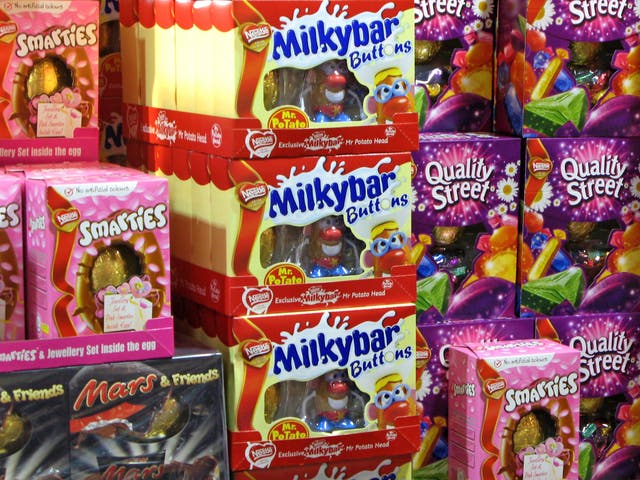 Half of parents say they've been pressured by kids tempted by chocolaty displays